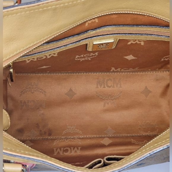🔹️MCM🔹️ Cognac 2 way tote crossbody/ shoulder bag ✨️🤎 - Picture 11 of 11